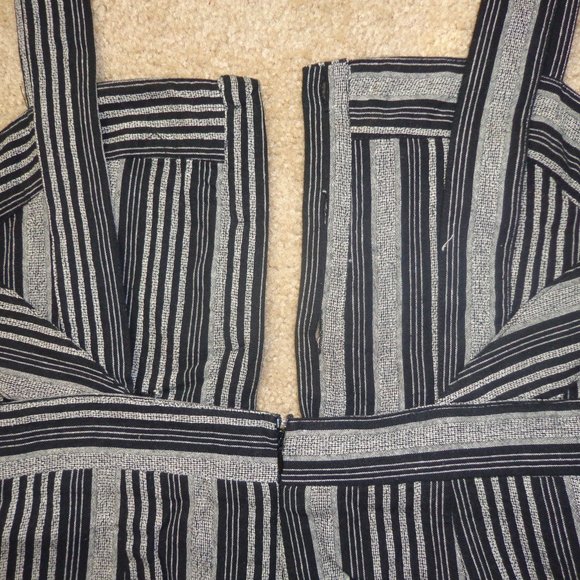 Jump Suit, Black & Grey Stripe by Fashion on Earth - Picture 5 of 6